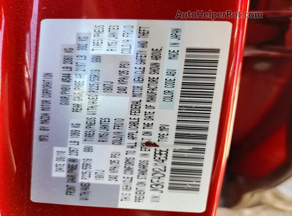 JM3KFACM2J1463563 2018 MAZDA CX-5 Red Widok komory silnika