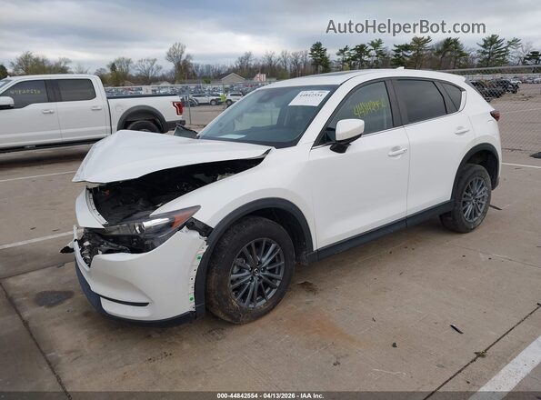 JM3KFBCM0M0488445 2021 MAZDA CX-5 White წინა მარცხენა ხედი სამი მეოთხედიდან