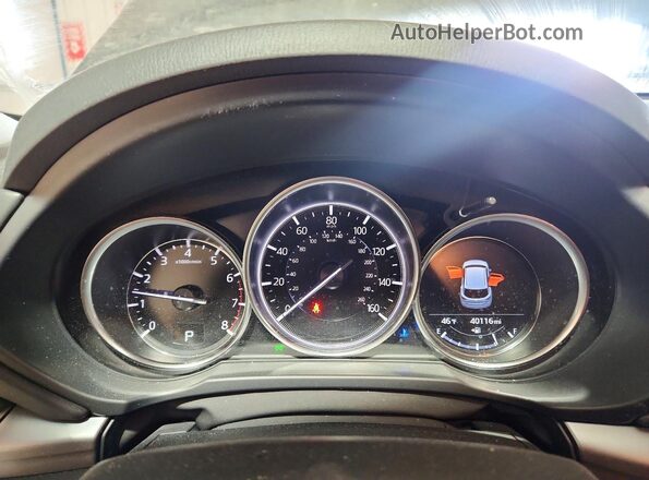 JM3KFBCM2M0426724 2021 MAZDA CX-5 Blue Вид щитка приладів