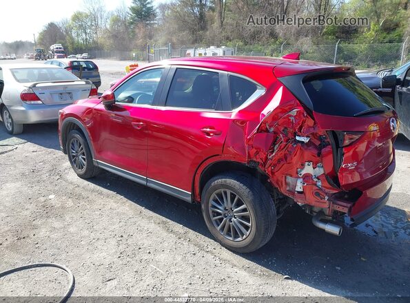 JM3KFBCM3L0733317 2020 MAZDA CX-5 Burgundy Trasero izquierdo