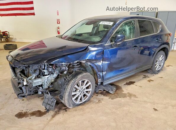 JM3KFBCM4N0548423 2022 MAZDA CX-5 Синий Передняя левая четверть