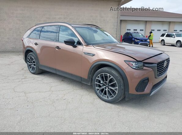 JM3KJDHAXS1127157 2025 MAZDA CX-70 PHEV Коричневый Передняя правая четверть