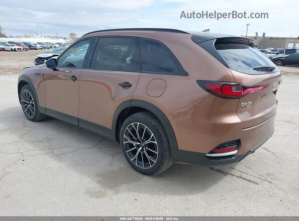 JM3KJDHAXS1127157 2025 MAZDA CX-70 PHEV Коричневый Задняя левая четверть