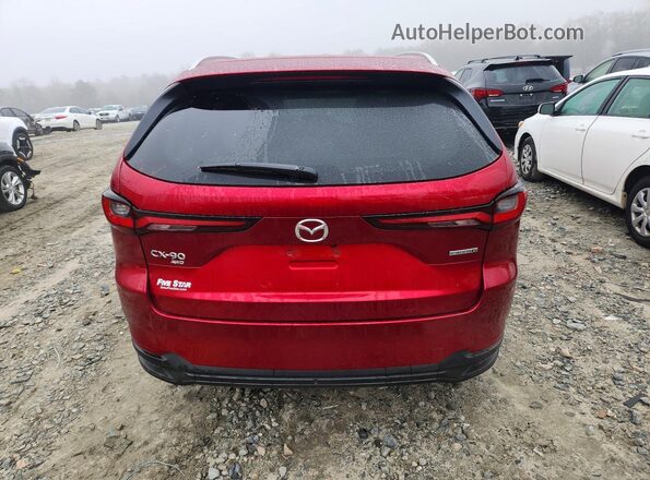 JM3KKBHD0R1186580 2024 MAZDA CX-90 Red Вид ззаду