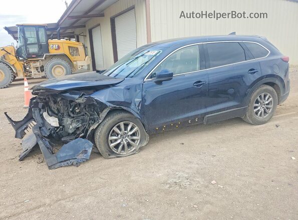 JM3TCACY2K0302914 2019 MAZDA CX-9 Синий Передняя левая четверть
