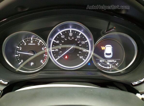 JM3TCACY8J0227408 2018 MAZDA CX-9 Black Вид щитка приладів