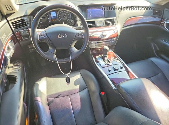 JN1BY1AP0HM740531 2017 INFINITI Q70 Blue Вид панелі приладів