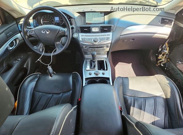 JN1BY1PR5KM725328 2019 INFINITI Q70L Blue Dashboard view