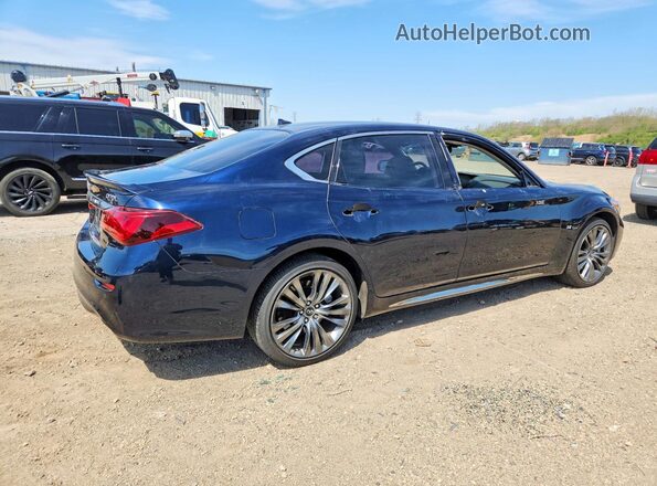 JN1BY1PR5KM725328 2019 INFINITI Q70L Blue Rear right