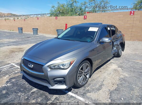 JN1CV7AP6HM640403 2017 INFINITI Q50 Серебряный Передняя левая четверть