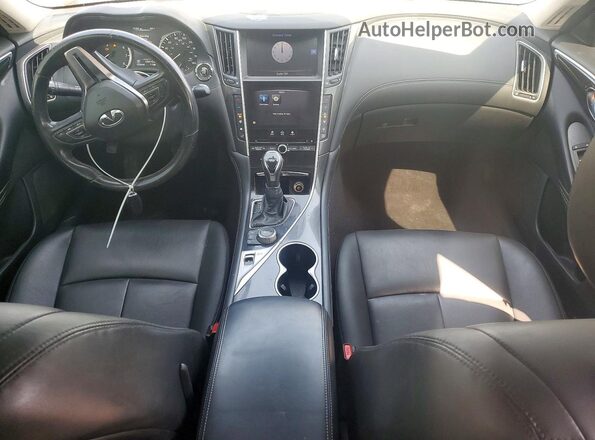 JN1CV7AP6JM240878 2018 INFINITI Q50 Gray Widok deski rozdzielczej
