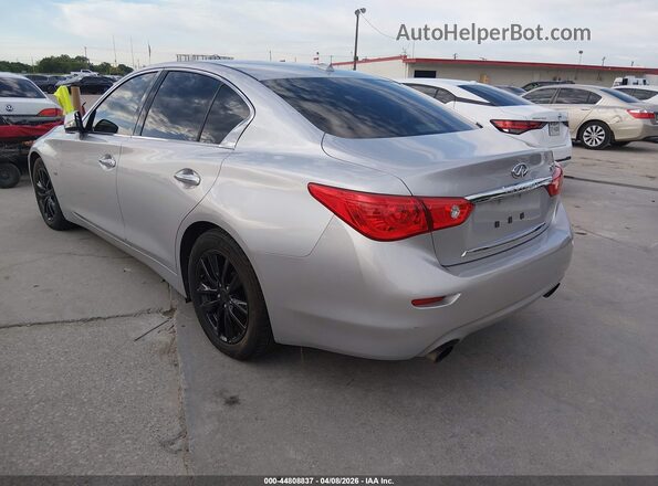 JN1EV7AP0HM742952 2017 INFINITI Q50 Silver Trasero izquierdo