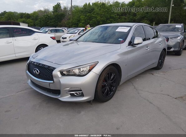 JN1EV7AP0HM742952 2017 INFINITI Q50 Silver Vista tres cuartos delantera izquierda