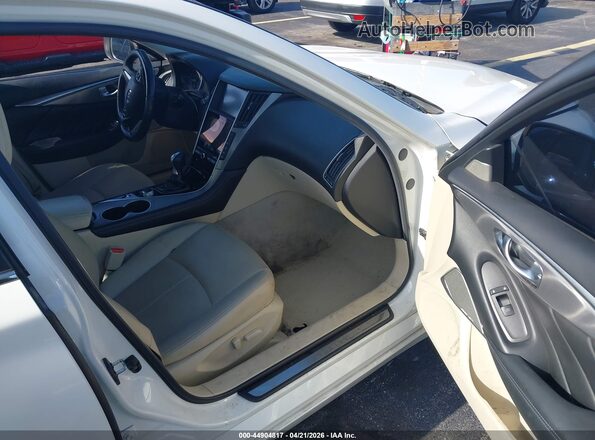 JN1EV7AP1HM731992 2017 INFINITI Q50 Белый Вид салона спереди