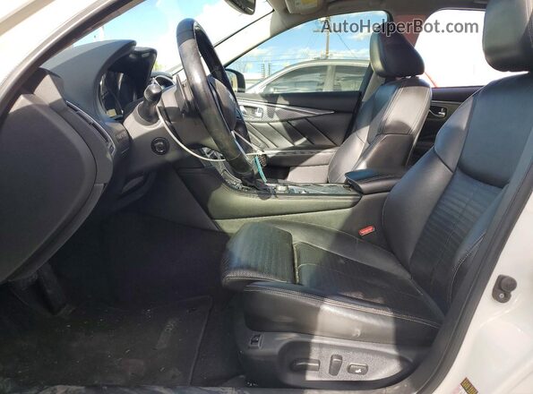 JN1EV7AP3JM357004 2018 INFINITI Q50 White Вид салону спереду
