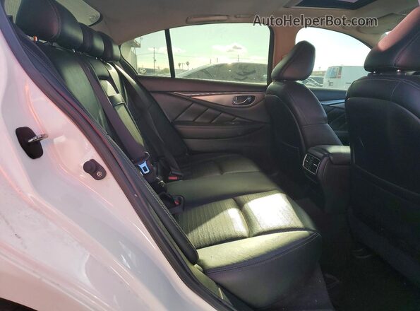 JN1EV7AP3JM357004 2018 INFINITI Q50 White Вид задніх сидінь