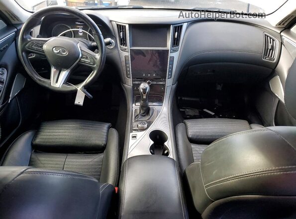 JN1EV7AP3JM357004 2018 INFINITI Q50 White Вид панелі приладів