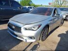2018 Infiniti Q50 3.0t Luxe Серебряный vin: JN1EV7AP6JM350970