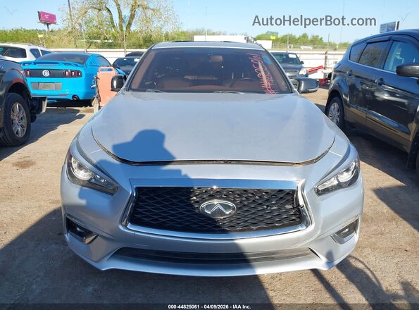 JN1EV7AP6JM350970 2018 INFINITI Q50 Серебряный Вид щитка приборов