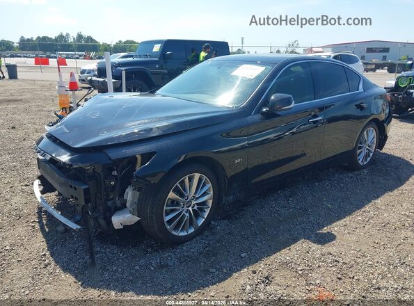 JN1EV7AP6JM359846 2018 INFINITI Q50 Black Передня ліва чверть