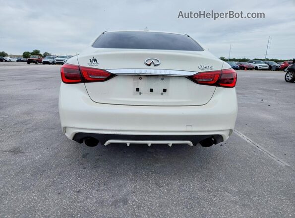 JN1EV7AP7JM353702 2018 INFINITI Q50 Белый Вид сзади
