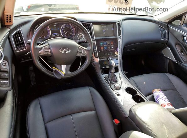 JN1EV7AP9HM741251 2017 INFINITI Q50 Серебряный Вид панели приборов