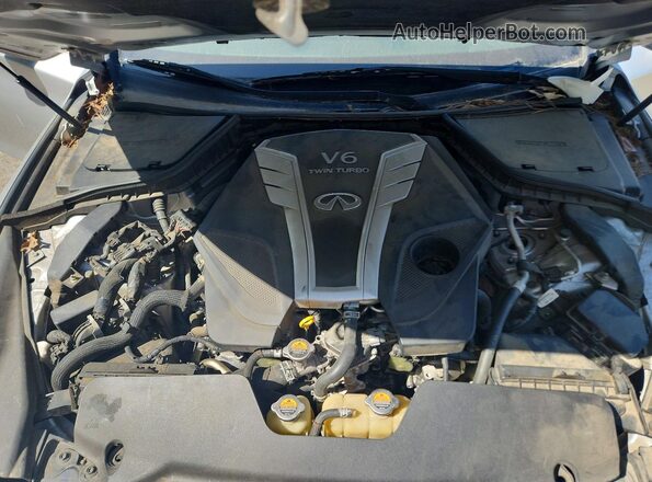 JN1EV7APXHM736124 2017 INFINITI Q50 Серебряный Вид задней части салона