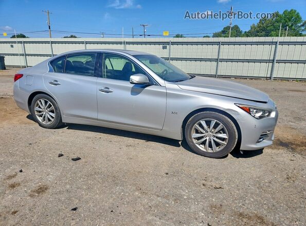 JN1EV7APXHM736124 2017 INFINITI Q50 Серебряный Передняя правая четверть