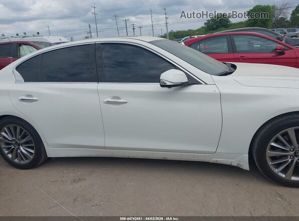 JN1EV7BPXPM510498 2023 INFINITI Q50 White უკანა სალონის ხედი