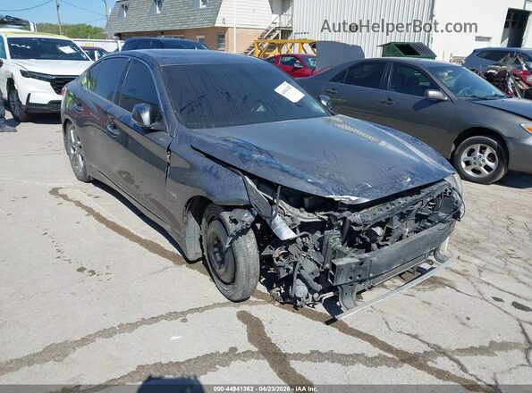 JN1FV7AP8HM850255 2017 INFINITI Q50 Серый Передняя правая четверть
