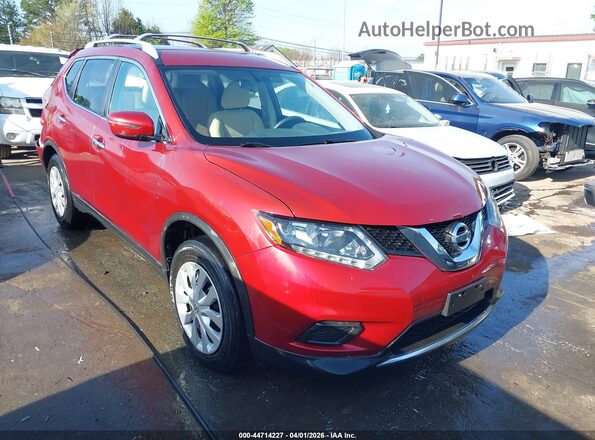 JN8AT2MT7GW007499 2016 NISSAN ROGUE Burgundy Przód prawy