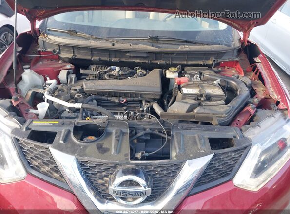 JN8AT2MT7GW007499 2016 NISSAN ROGUE Burgundy Widok z tyłu