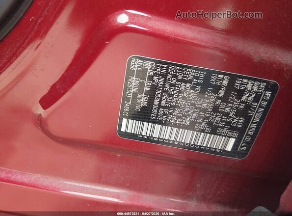JN8AT3DD3MW308765 2021 NISSAN ROGUE Красный Вид подкапотного пространства