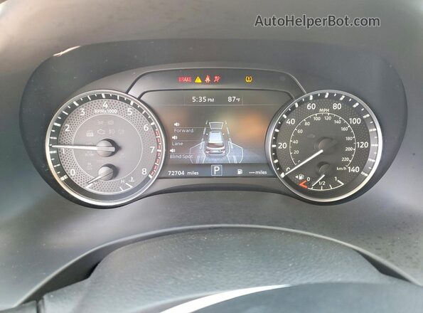 JN8AY2AC5P9180779 2023 NISSAN ARMADA Черный Вид щитка приборов