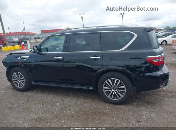 JN8AY2BC9P9182436 2023 NISSAN ARMADA Черный Панорамный вид салона 360°
