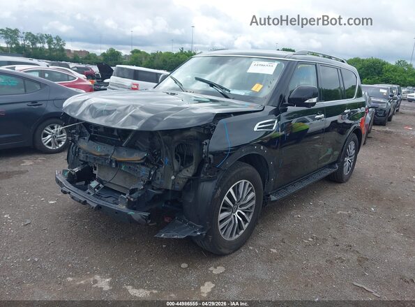 JN8AY2BC9P9182436 2023 NISSAN ARMADA Черный Передняя левая четверть