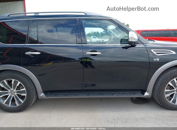 JN8AY2ND3L9112607 2020 NISSAN ARMADA Black Vista interior trasera
