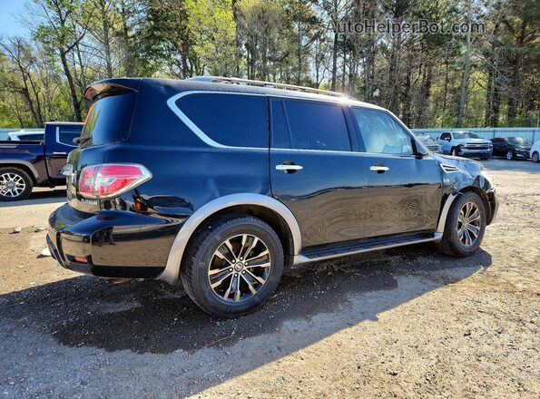 JN8AY2NE5H9706664 2017 NISSAN ARMADA Черный Задняя правая четверть