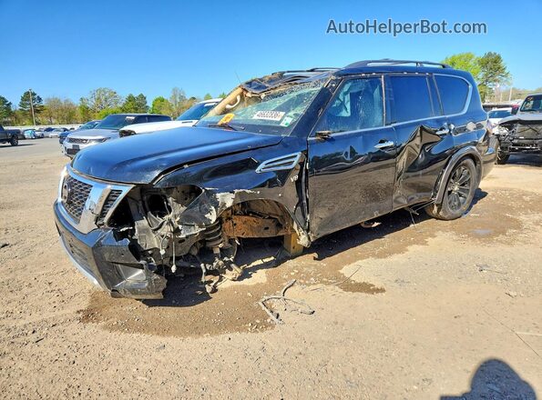 JN8AY2NE5H9706664 2017 NISSAN ARMADA Черный Передняя левая четверть