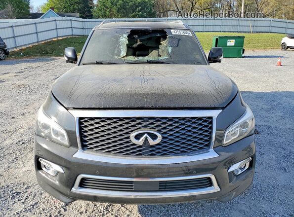 JN8AZ2NF2H9643531 2017 INFINITI QX80 Черный Вид спереди