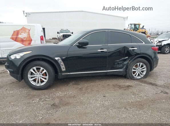 JN8CS1MW0HM414092 2017 INFINITI QX70 Black Vista interior de 360 grados