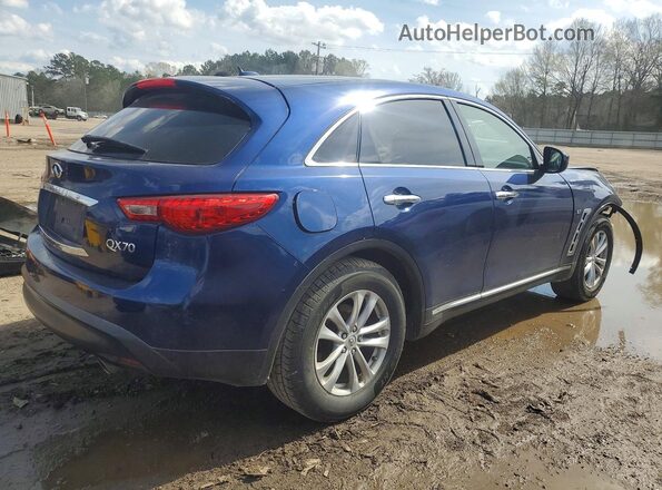 JN8CS1MW9HM414902 2017 INFINITI QX70 Blue Задня права чверть