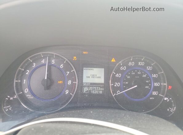 JN8CS1MW9HM414902 2017 INFINITI QX70 Blue Вид щитка приладів