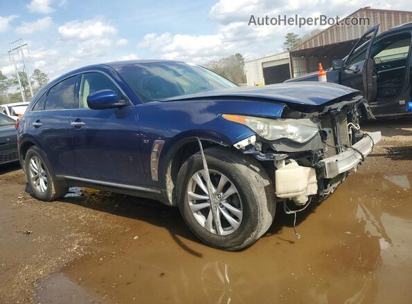 JN8CS1MW9HM414902 2017 INFINITI QX70 Blue Передня права чверть