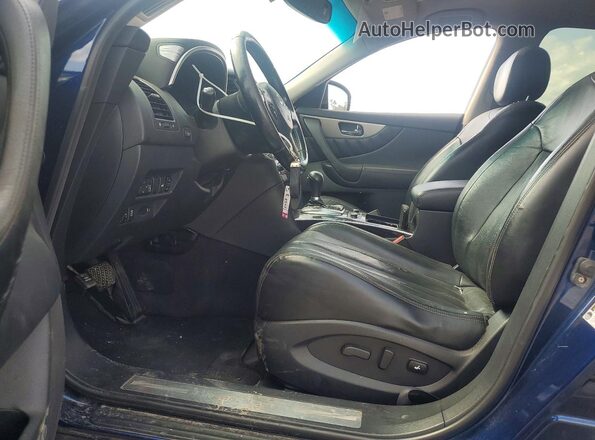 JN8CS1MW9HM414902 2017 INFINITI QX70 Blue Вид салону спереду