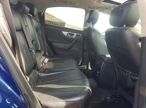 JN8CS1MW9HM414902 2017 INFINITI QX70 Blue Вид задніх сидінь