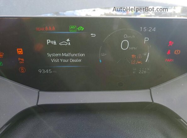 JTDACACU2T3061675 2026 TOYOTA PRIUS Gray Вид щитка приладів