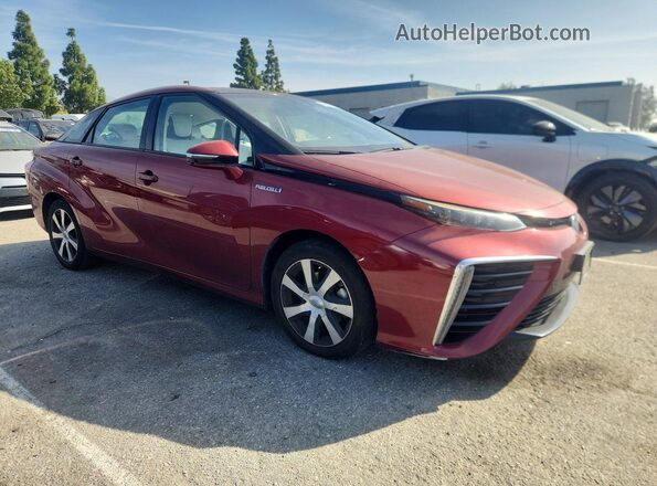 JTDBVRBD6KA007241 2019 TOYOTA MIRAI Бордовый Передняя правая четверть