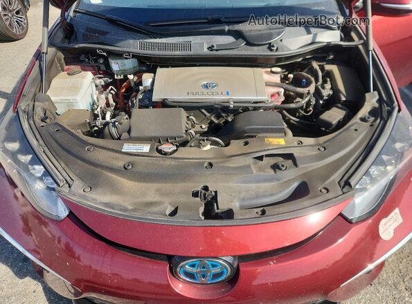 JTDBVRBD6KA007241 2019 TOYOTA MIRAI Бордовый Вид задней части салона