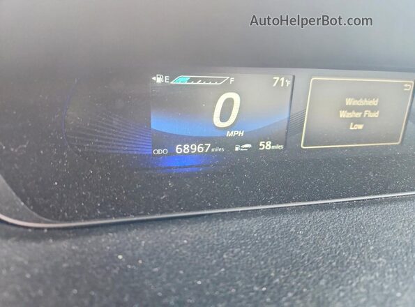 JTDBVRBD6KA007241 2019 TOYOTA MIRAI Бордовый Вид щитка приборов